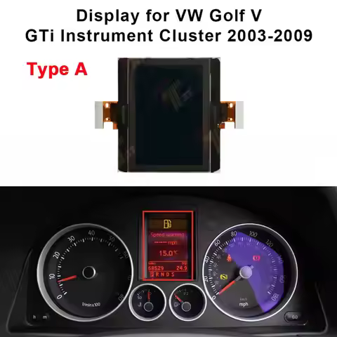 Dashboard LCD Display For VW Passat Jetta Golf V GTi Touran, Passat Tiguan Jetta, Seat, Skoda Octavi