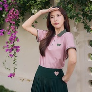 Heartpop Polo-Two-Tone Shirt Polo Shirt Women Polo T Shirt Women