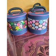 TAS RANTANG /TAS TENONG BULAT 5 liter TEMPAT BERAS MUAT 5 LITER COCOK UNTUK KONDANGAN/KOSMETIK/DLL