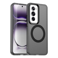Oppo Reno12/Reno12 Pro/Reno12 F 4G/Reno12 F 5G/F27 CaseMagnetic Translucent Matte Back Cover Shockpr