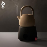 九土酒精燈茶爐日式功夫茶道用煮茶燒水爐子黑燒水加熱茶火炭爐碳
