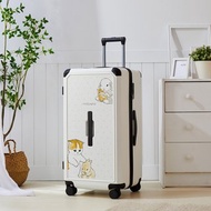 【Mofusand貓福珊迪】28吋拉鍊款行李箱 胖胖箱 旅行箱-貓兔白