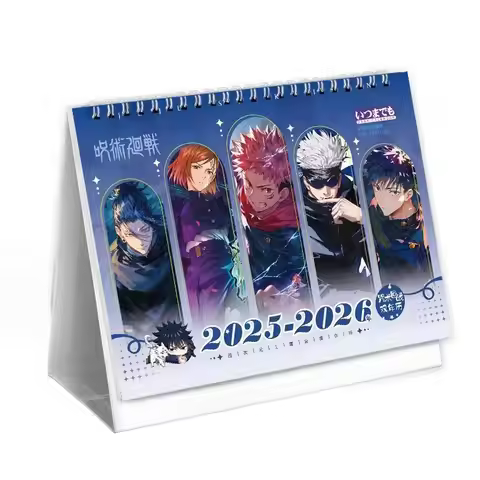 Double-Year Jujutsu Kaisen Calendar 2025-2026 with New Characters and Monthly Planner