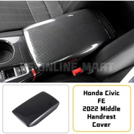 Honda Civic Fe 2022 Car Accessories Civic Fe Handrest Cover Interior Accessories Carbon Design Civic Fe Accessories