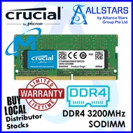 (ALLSTARS) Crucial 16GB DDR4 3200MHz SODIMM RAM 1.2v CL22 / Notebook RAM / RAM for NUC / non-ECC SO-