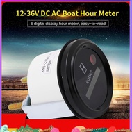 Round Quartz Hour Meter Gauge Tester for Boat Car Truck  Hour Meter Hour Gauge