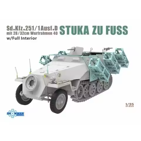 SNOWMAN SP-8004 1/35 Scale Germany Stuka zu Fuss Sd.Kfz.251/1 Ausf.D w/Full Interior
