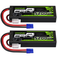 OVONIC Lipo Battery 5200mAh 50C 7.4V 2S RC Battery with EC3 Connector for RC Plane DJI Quadcopter RC