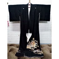 KR 19 Kuro Embroidered With Gocho Pattern Pine Bamboo