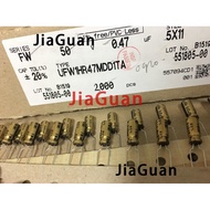 50pcs NEW NICHICON FW 0.47UF 50V 5X11MM 0.47UF/50V audio Electrolytic Capacitor 50V0.47uF filter amp