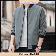 Bomber Jacket men jaket lelaki motor waterproof motorcycle plus size jacket men sport slim fit casual outerwear coat men