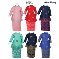 Lovetrisha Lara Songket Kebaya Kurung -  Baju Raya Pastel Kanak-Kanak Budak Perempuan 0-12 tahun | Muslimah Girl Dress