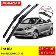 For Kia Rondo 2006 2007 2008 2009 2010 2011 2012 2013 Front Wiper Blades Brushes Cutter Accessories 