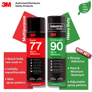 3M Super 77 Multipurpose Adhesive Spray 375g Hi-Strength 90 Heavy Duty Spray Adhesive 500g Made in U