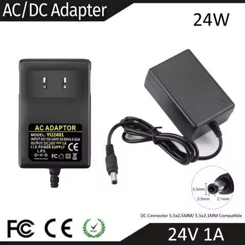 5V 6V 7.5V 9V 12V 13.8V 15V 20V 21V 24V Power Adapter 1A 2A 3A 4A Power Supply AC DC Charger Wall Mo