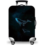 WUJIAONIAO Travel Luggage Cover Baggage Suitcase Cover Protector Skins 18-32 Inch (dolphin, L (for 2