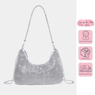 Bling Bling Bag with Small Curved Mouth Shoulder Bag (4 colors)