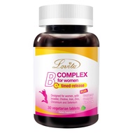 Lovita B Complex Supplement for Women - High Potency Timed Release with Iron, Vitamin C, Cranberry, 