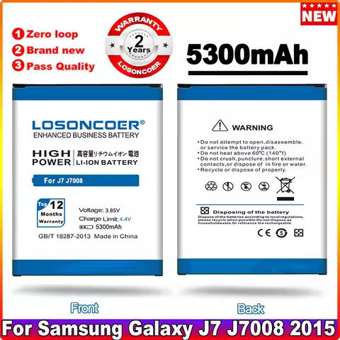 5300mAh Battery For Samsung GALAXY J7 J7008 Galaxy J4 2018 SM-J400 J400 SM-J400F J400F J400FN J400DS