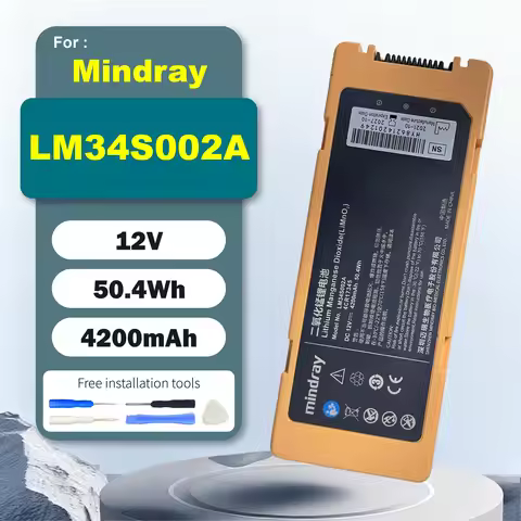 LM34S002A 12V 50.4Wh 4200mAh Replacement Defibrillator Battery For Mindray AED C1 C2 C1A C2A S1 S2 S