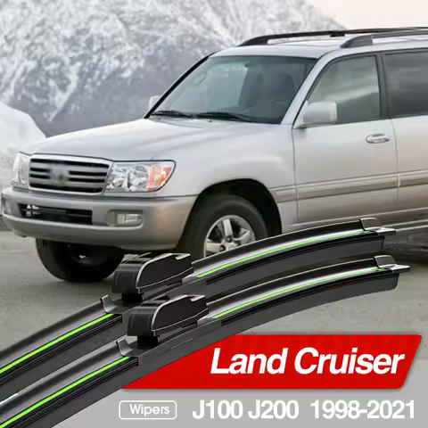 For Toyota Land Cruiser J100 100 J200 200 1998-2021 Front Windshield Wiper Blades 2x Windscreen Acce