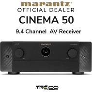 Marantz Cinema 50 Multi-Room Wireless Bluetooth/WiFi/Ethernet Network Streamer &amp; 9.4 Channel 8K Hi-Fi AV Receiver