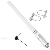 Dual Band VHF UHF Fiberglass Antenna 144/430MHz SO239 Mobile Radio Base Antenna for Ham Radio Device Repeater Mobile Transceiver