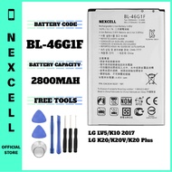 NEXCELL Bateri Serasi untuk LG LV5 K10 2017 K20 V K20 Plus Battery Bateri BL-46G1F ( 2800mAh )