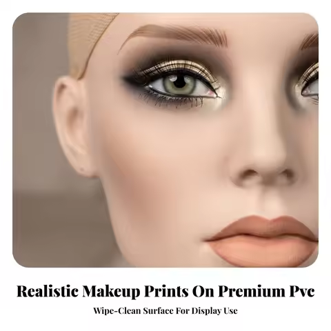 Mannequin Head with Shoulders Realistic Hairpiece Head with Shoulders Display Bust Lightweight Unbre