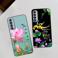 Oppo Reno4 / Reno4 Pro / Reno 4 Pro 5G case with calligraphy image of peace of mind and peace