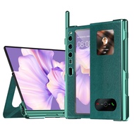 Huawei Mate Xs 2 Case Leather Full Body Hinge Protection with Built-in Screen Protector， Pen Slot an