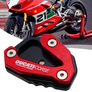 Motorcycle Accessories Kickstand Foot Side Stand Enlarge Extension Pad Support Plate For DUCATI Pani