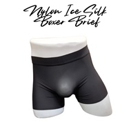 Men's Boxer: Nylon Ice Silk Boxer Trunks Underwear (SBT8053)
