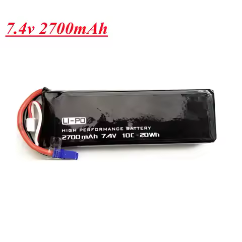 7.4V 2700mAh lipo battery for Hubsan H501C H501S X4 RC Quadcopter Drone spare parts 2s 7.4V EC2 Plug