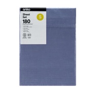 Anko 180 Thread Count Flat Sheet King Single Bed Comfortable Flat Sheet