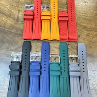 Tali Jam Tangan Iwc Replment Strap Rubber Iwc Pilot Watch Chronograph 105.20