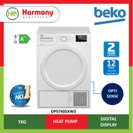 [COURIER DELIVERY] BEKO DPS7405XW3 7kg Heat Pump Dryer Pengering Baju DPS 7405 X W3 烘干机