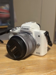 Canon EOS M50 Mark II White 連15-45鏡 連2 粒電池 