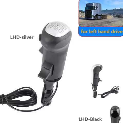 left Hand USB Truck Simulator Shifter Knob for American ATS & ETS2 for Logitech G29 G920 G923 Manual