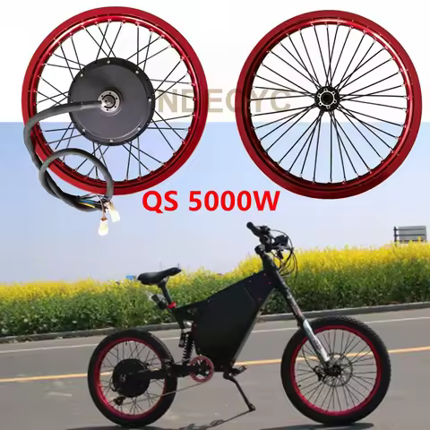 205H QS V3 48V-96V 5000W Electric Bike Hub Motor Wheel Macthing With Front Wheel With Hub 20mm Ebike