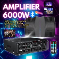 326BT Amplifier Bluetooth Mixer 2 Channel HIFI Stereo Power Amplifier 6000W Home Theater Amplifier S