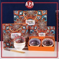 APA Bohemian Style Rice Bowl Porcelain Bowl Soup Ceramic Mangkuk Nasi Sup Nordic Doorgift Wedding Gi