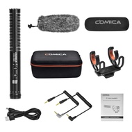 ไมโครโฟนวิดีโอแบบ Super Cardioid ระดับมืออาชีพ Comica CVM-VM20 พร้อม Shock Mount ชุดไมโครโฟนสำหรับกล