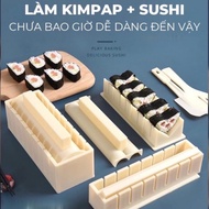 [HCM] Plastic mold for making kimbap sushi rolls, round, square, heart-Chamara Sushi Maker