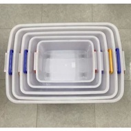 Duy Tan Multi-Purpose Square Plastic Storage Bin with Wheels 15L/30L/55L/90L/120L Storage Box Contai
