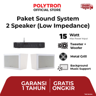 Polytron Sound System Sekolah Masjid Mushola Kantor (2 Wall Speaker)