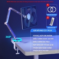 Arm giá đỡ kẹp bàn Ipad màn hình di động điều chỉnh đa trục xoay 360 độ xếp gọn dễ dàng CZ11 Plus