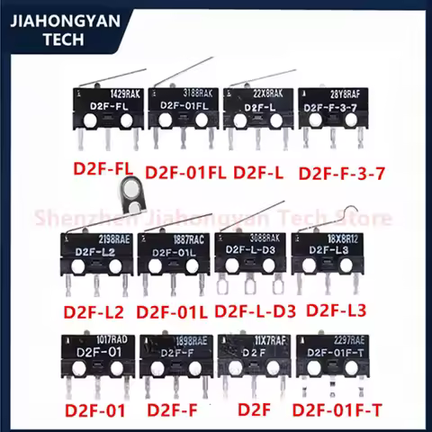 1PCS 2PCS 5PCS 10PCS Original stroke microswitch D2F-L L2 L3 01L L-D3 01F-T FL 01FL L D2F-F-3-7 D2F-