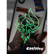 Stunning Luminous Genshin Seven Elements Miha Parade Luggage Computer Mobile Phone ipad Outdoor Wate