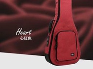 【羅可音樂工作室】RM 民謠吉他 立體軟盒 木吉他袋 心紅色